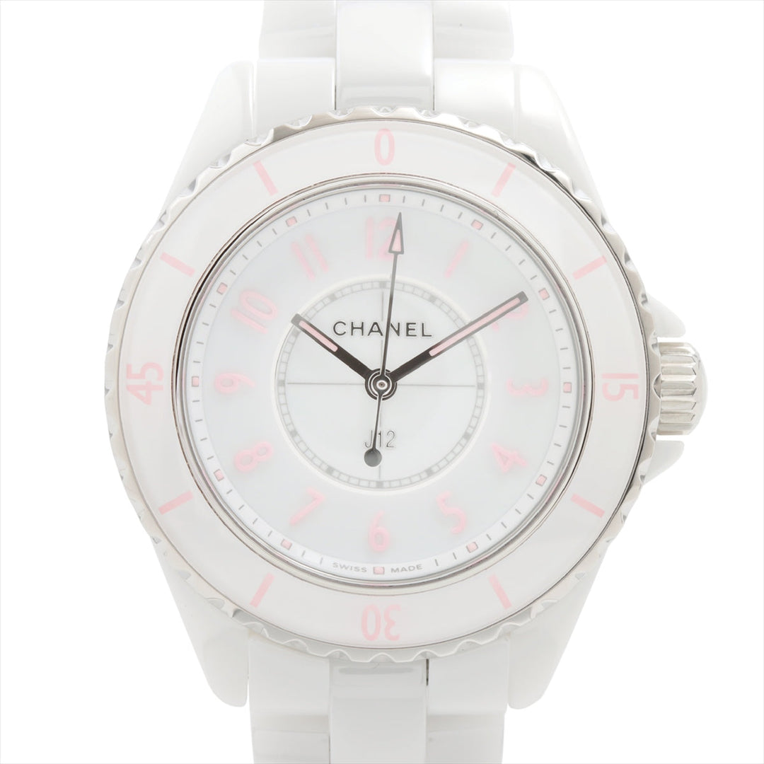 Top Quality Chanel J12 H6755 SSCE QZ White  2