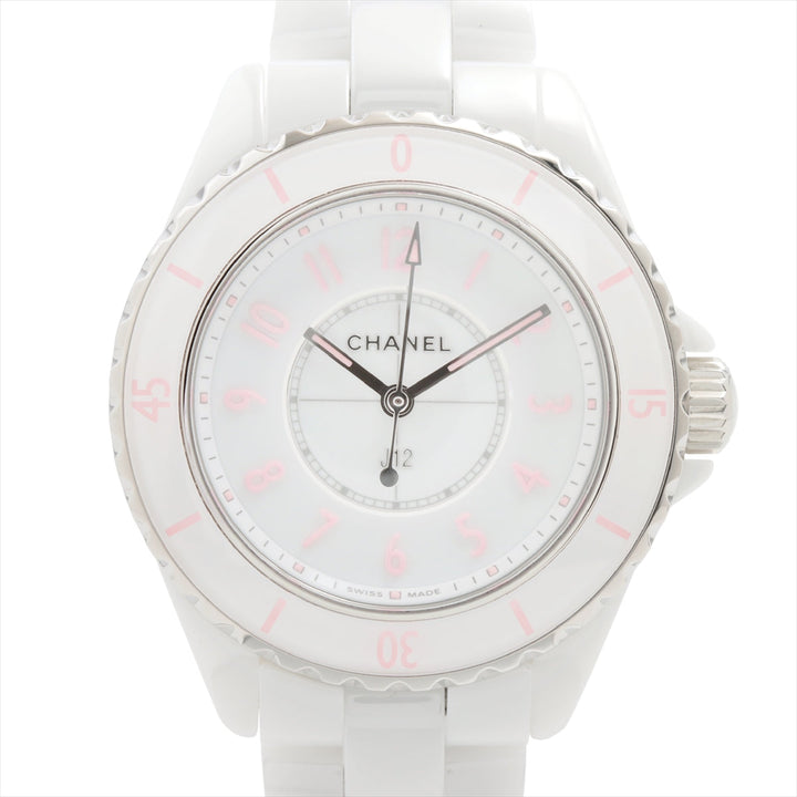 Top Quality Chanel J12 H6755 SSCE QZ White  2