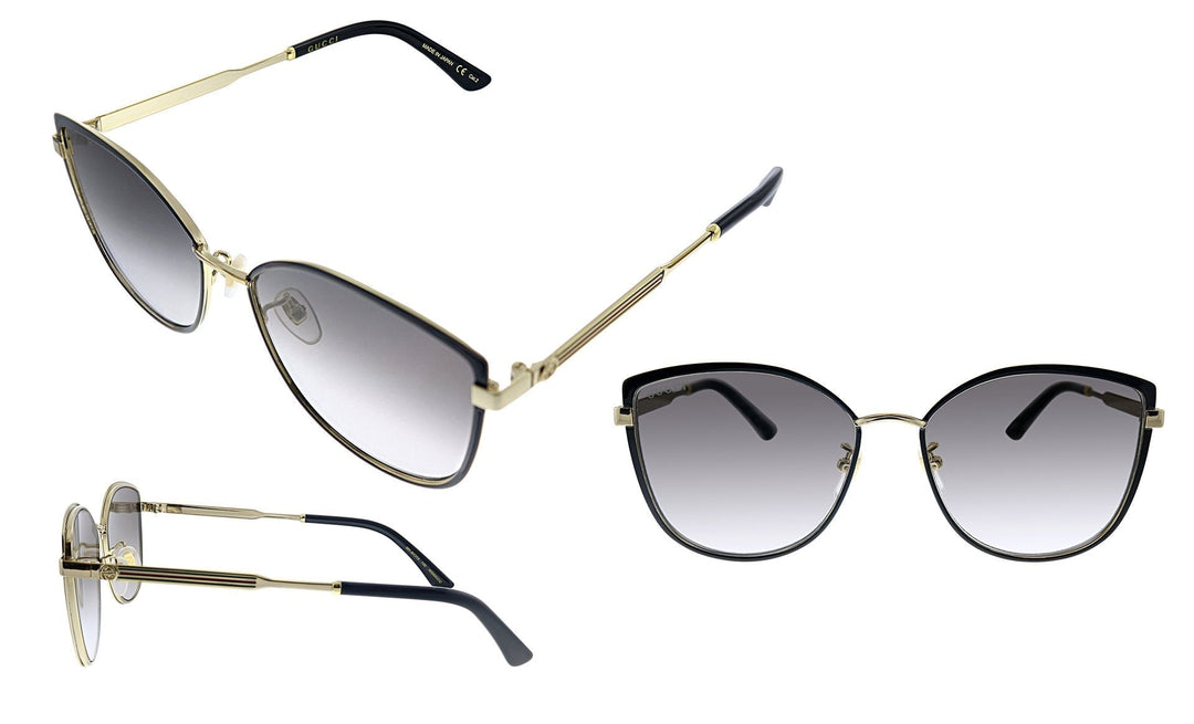Gucci GG 0589SK 001 Cat-Eye Sunglasses