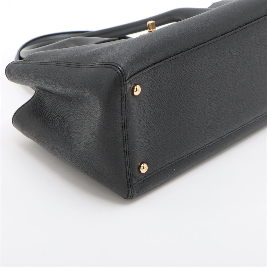 Top Quality Chanel Executive Leather Tote Bag Black Gold  17th