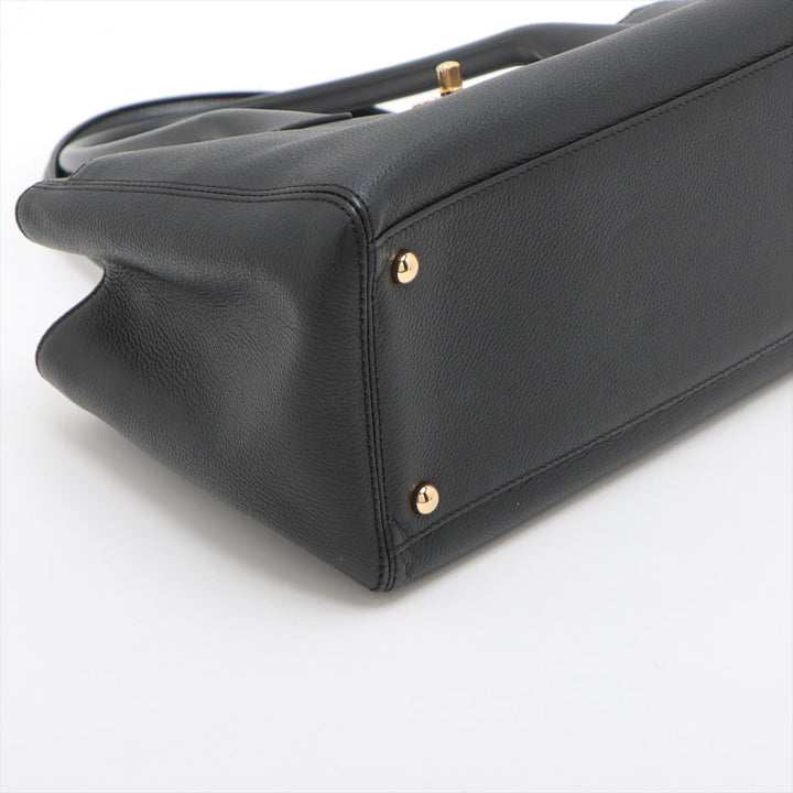 Top Quality Chanel Executive Leather Tote Bag Black Gold  17th