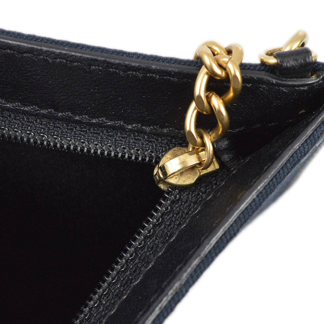 Top Quality Chanel Fall 2002 Black Canvas Icon Chain Handbag
