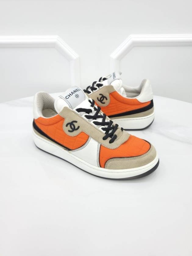 CC quilted suede sneakers G39802 36 5 Chanel