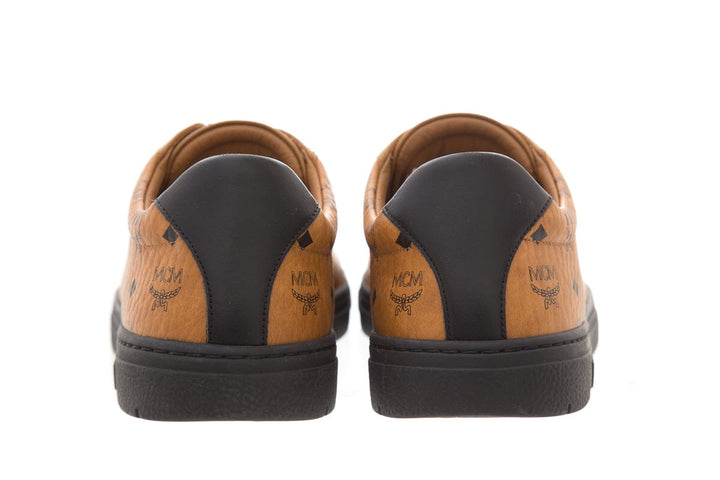 MCM Monogram Leather Sneakers SZ 41