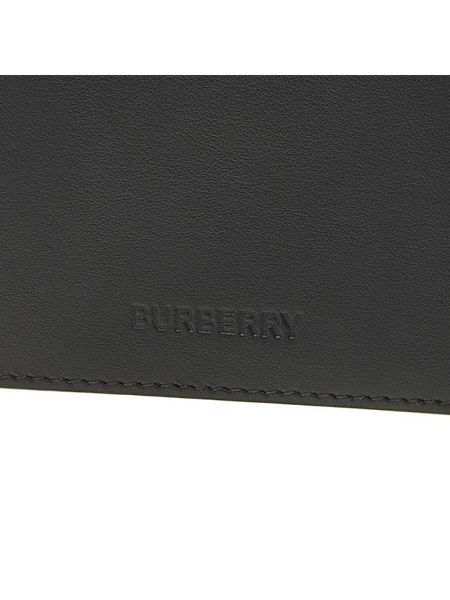 Burberry Universal Passport Print Half Wallet Black