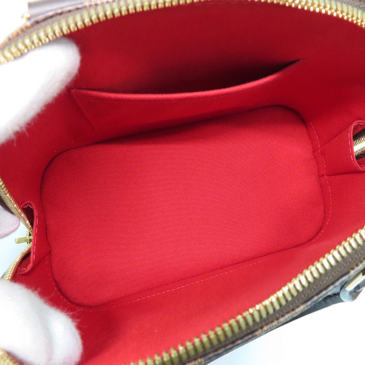 Louis Vuitton ALMA BB N41221 Damier Evene Handbag 2WAY Shoulder Bag Crossbody Brown G Gold  Padlock Lugg  Key Leather