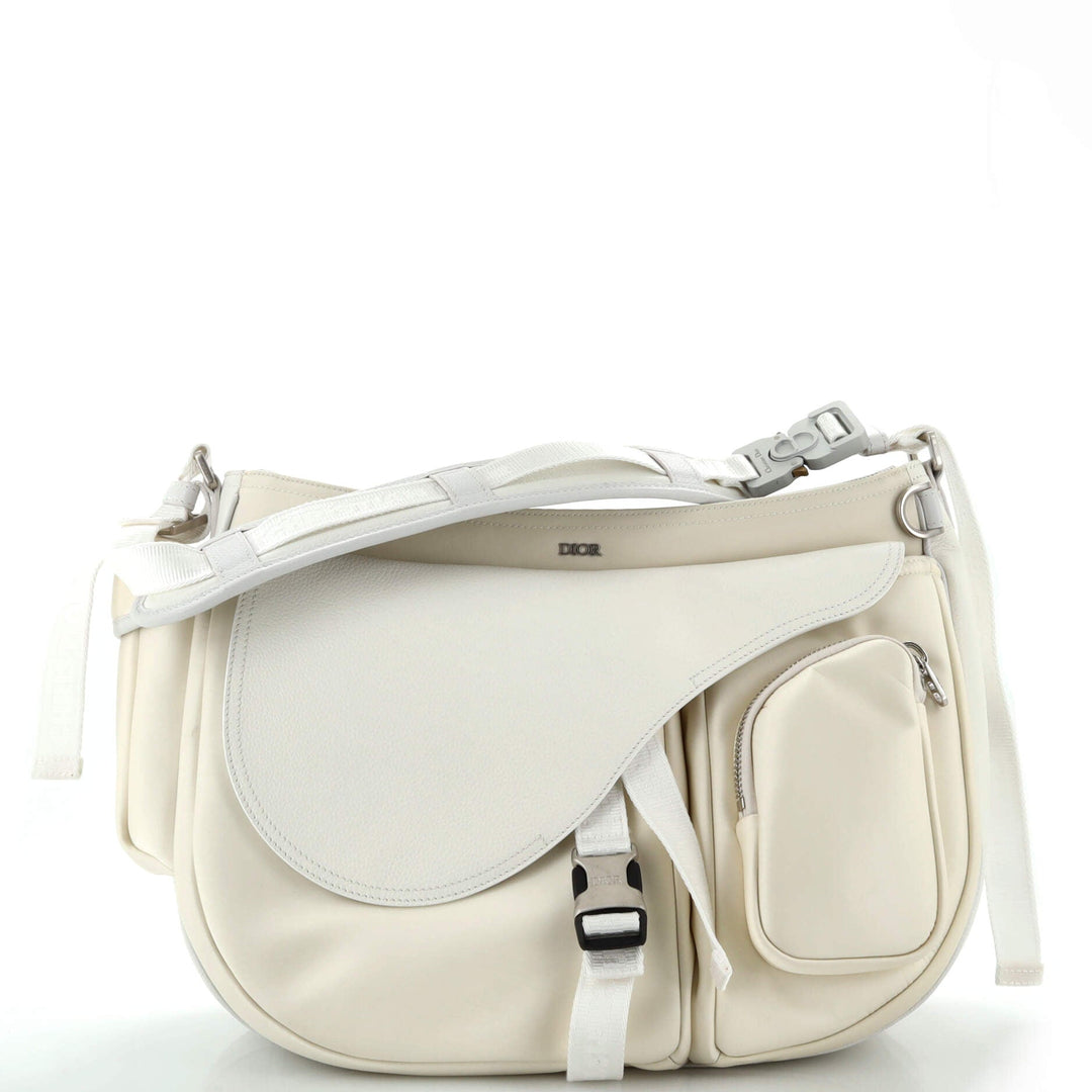Top quality Dior x Sacai Saddle Soft Bag Technical Fabric and Leather