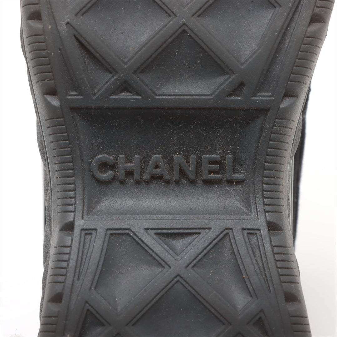 Top Quality Chanel Coco Fabric Trainers 35  Black G38501