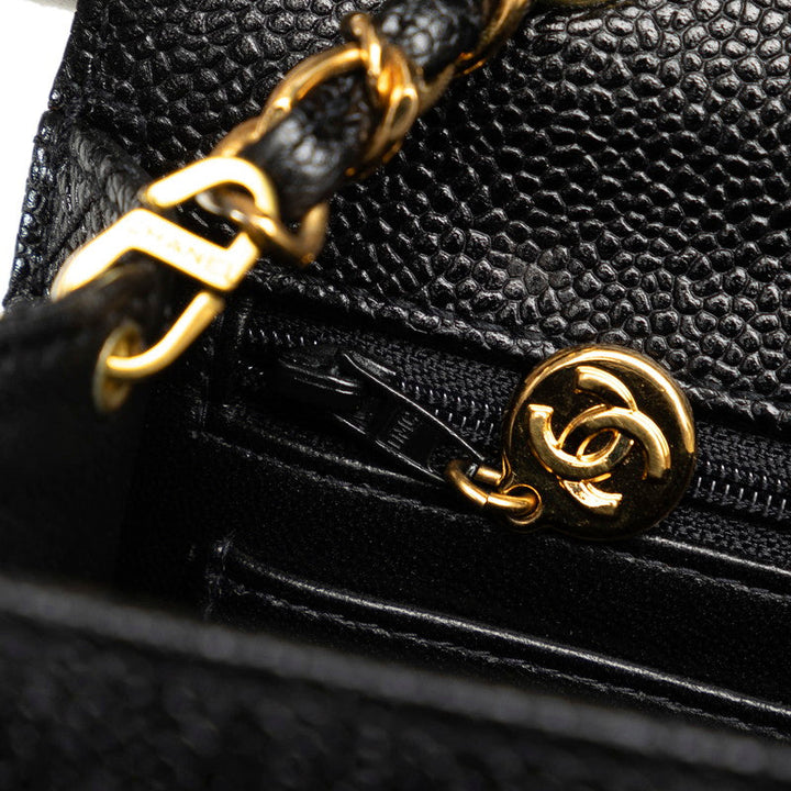 Top Quality Chanel Decamatrasse ingle Flap Gold  Chain Shoulder Bag Black   CHANEL