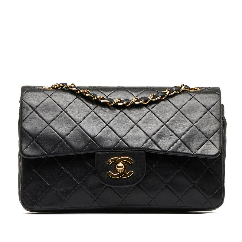 Top Quality Chanel Mattress 23 Double Flat Gold  Chain houlder Bag Black  S  Chanel
