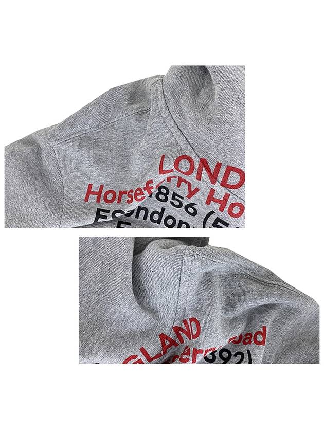 Burberry Location Cotton Hoodie Grey