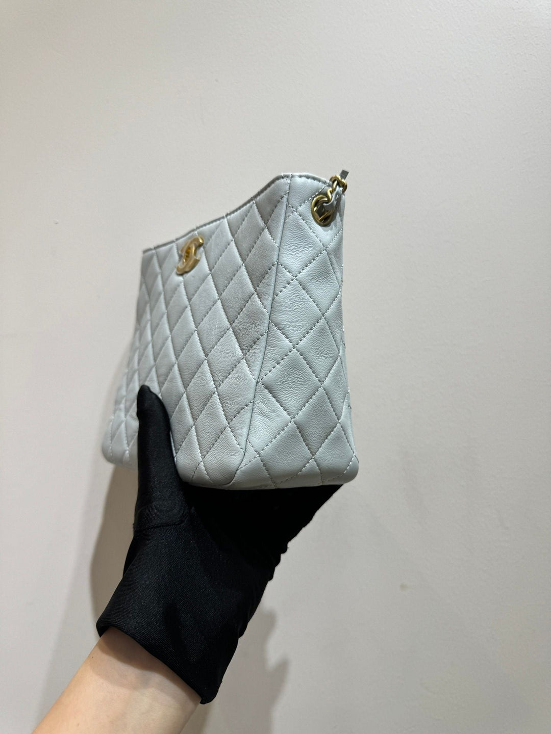 Top Quality Chanel hobo chip baby blue 108739