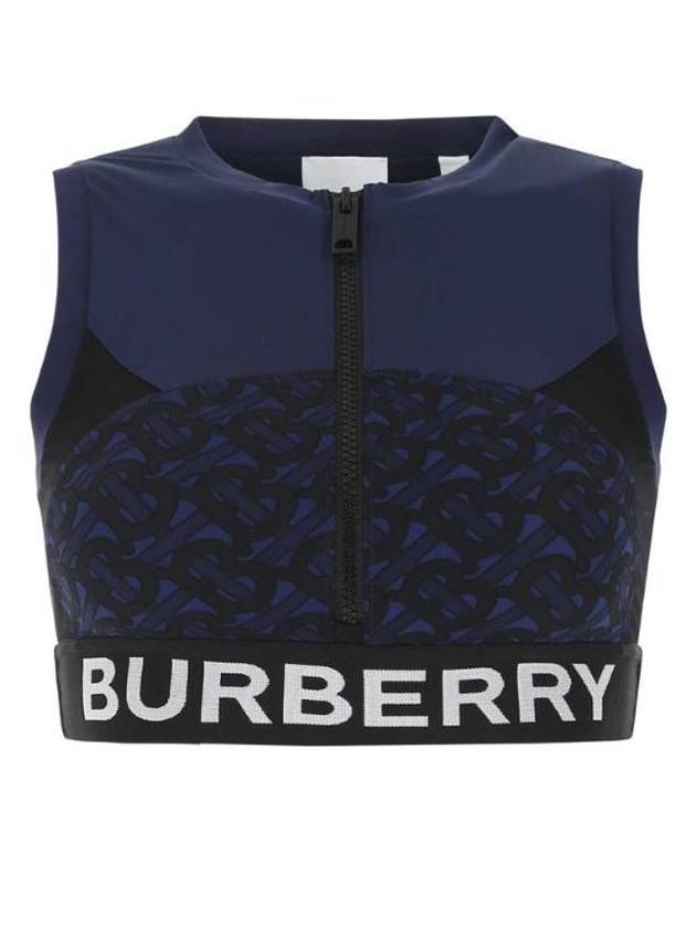 Burberry TB Logo Sportive Zip Up Sleeveless Blue
