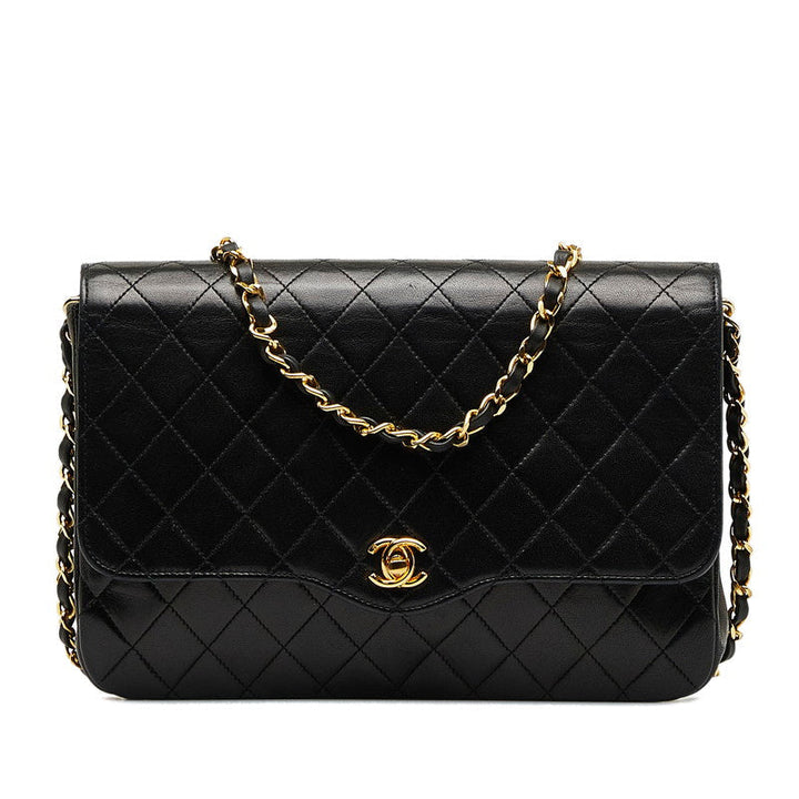 Top Quality Chanel Mattress ingle Chain Shoulder Bag Black Gold   Chanel