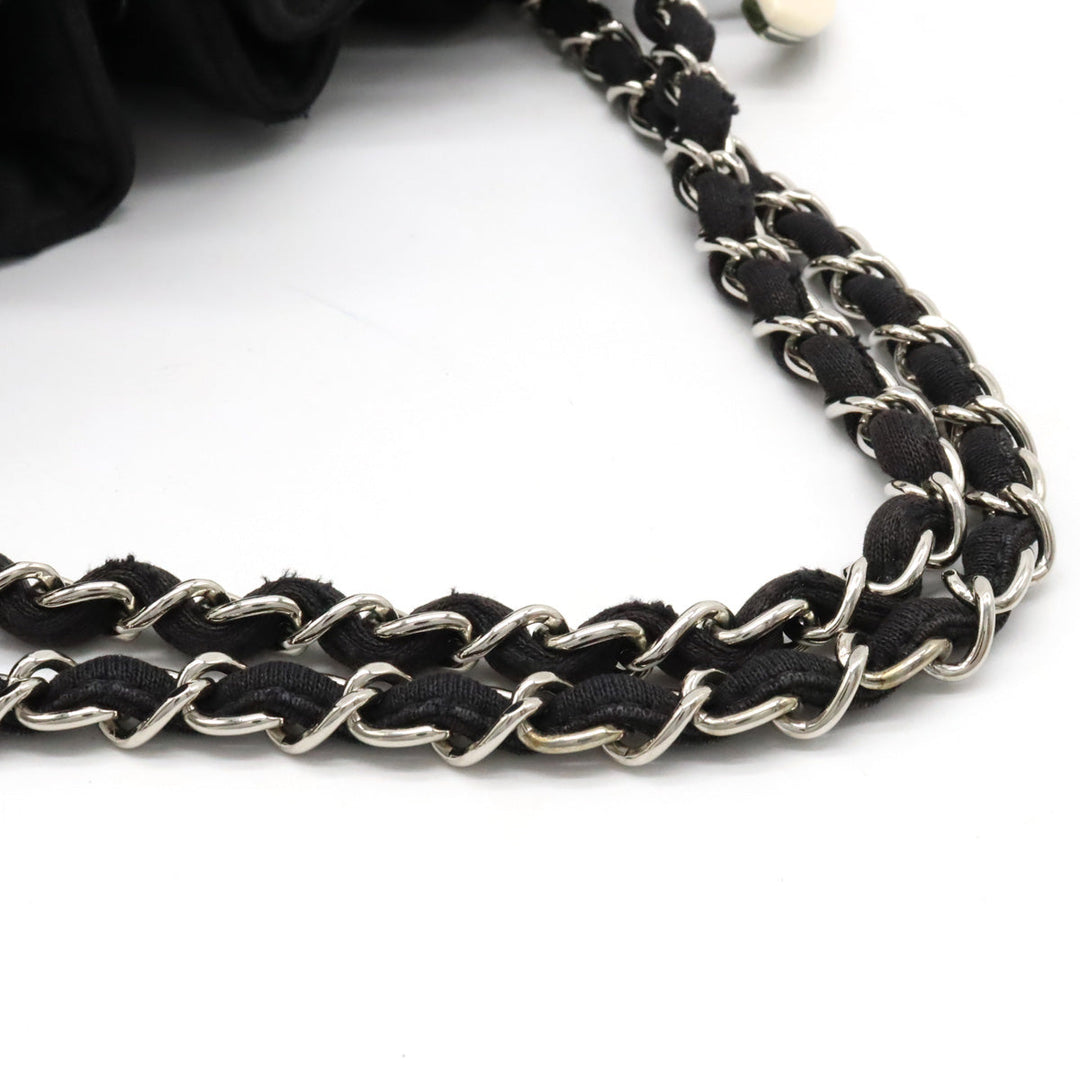 Top Quality Chanel Top Quality Chanel Cocomark Melrose Carpet Mattress Chain Shoulder Bag Cotton Jacket Black Black Silver  A37056