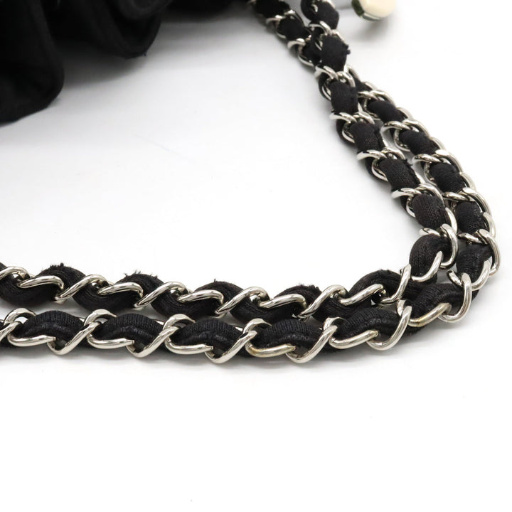 Top Quality Chanel Top Quality Chanel Cocomark Melrose Carpet Mattress Chain Shoulder Bag Cotton Jacket Black Black Silver  A37056