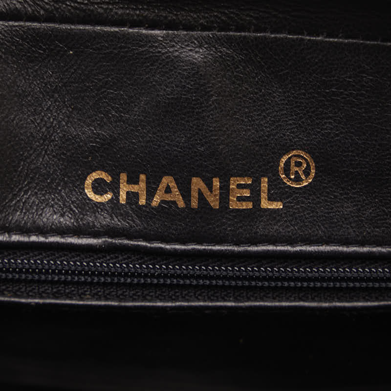Top Quality Chanel Matrases Cocomark Tassel loping Shoulder Bag Black Leather  CHANEL