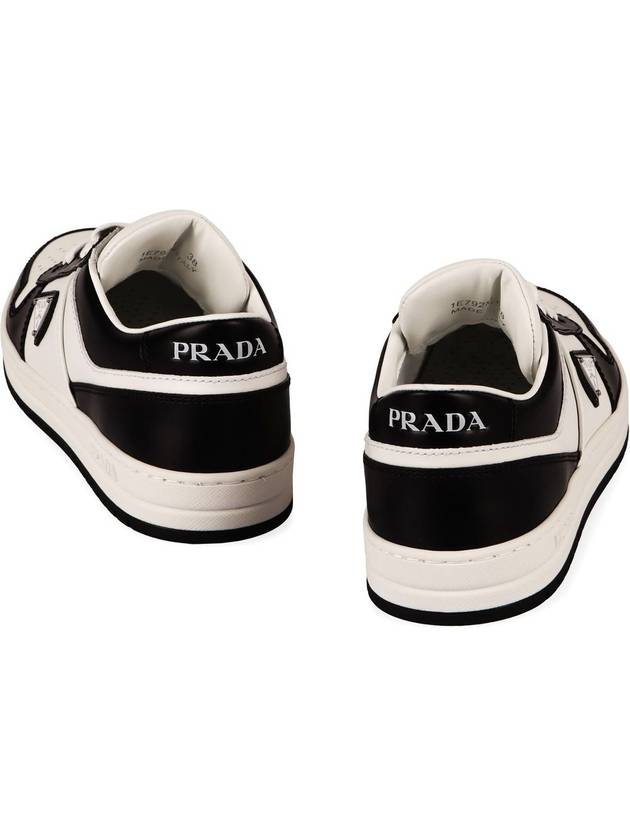 Prada Downtown Leather Low-Top Sneakers