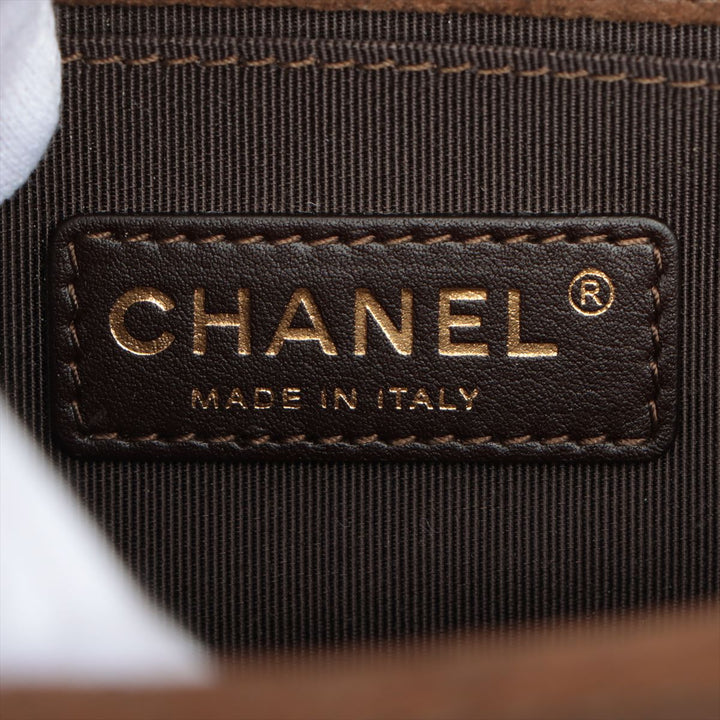 Top Quality Chanel Boy Top Quality Chanel Leather X Sword Chain Shoulder Bag Brown Gold  18th
