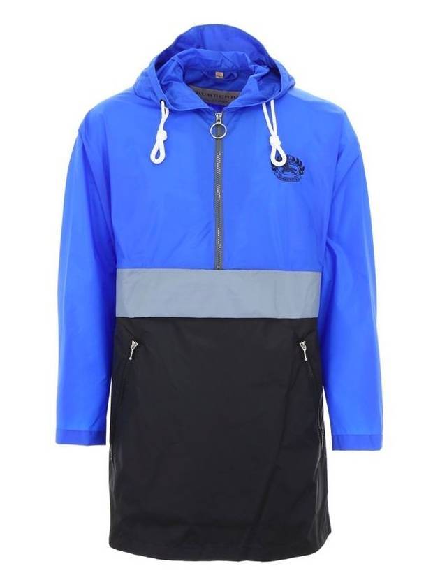 Burberry Three Tone Windbreaker Anorak Blue