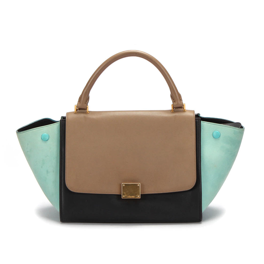 Celine Tri-Color Leather Trapeze