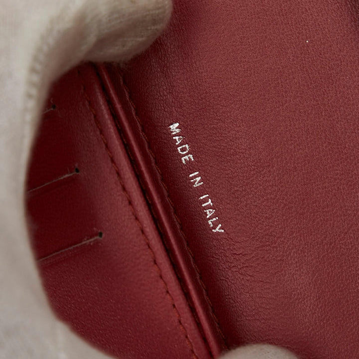 Top Quality Chanel Long Wallet Leather Wine Red
