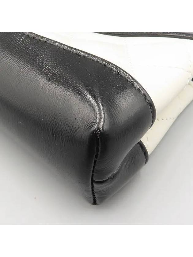 AP3875 Black White Lambskin Nano 31 Bag Chain Cross Chanel