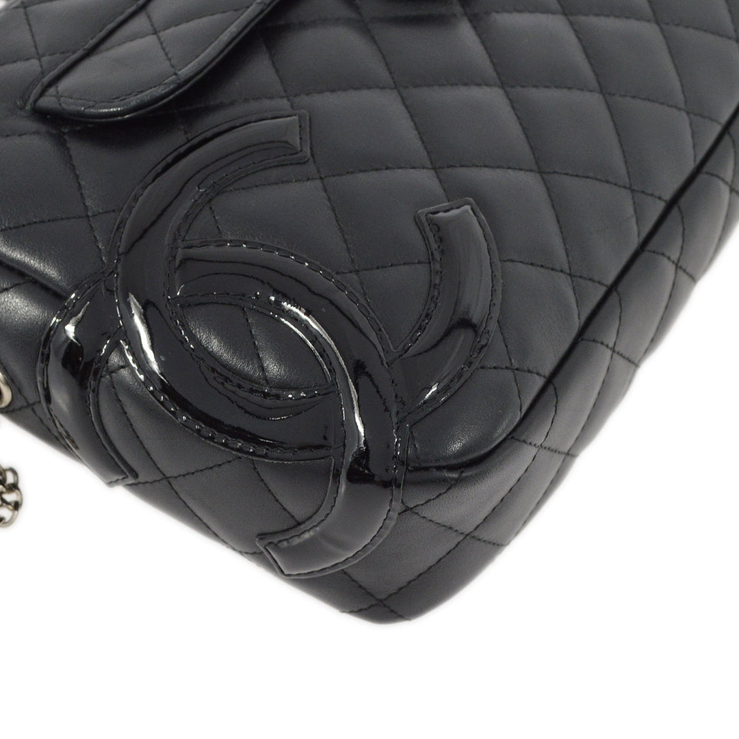 Top Quality Chanel Black Calfskin Cambon Ligne Camera Bag Large