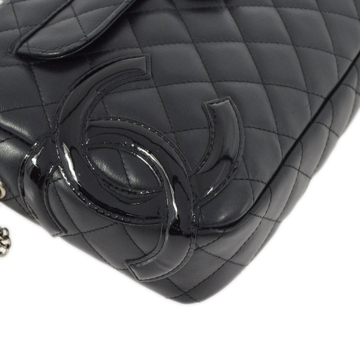 Top Quality Chanel Black Calfskin Cambon Ligne Camera Bag Large