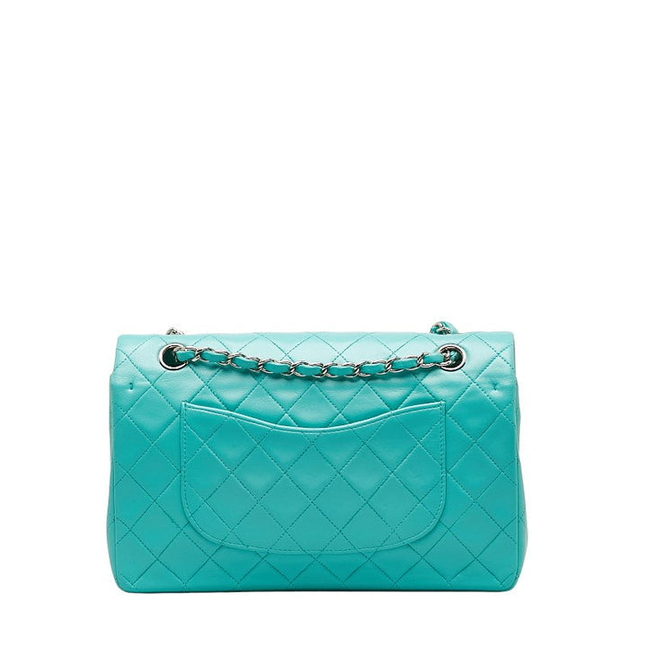 Top Quality Chanel Matrace 25 Cocomark Double Flap ilver  Chain Shoulder Bag Light Green  Lady CHANEL