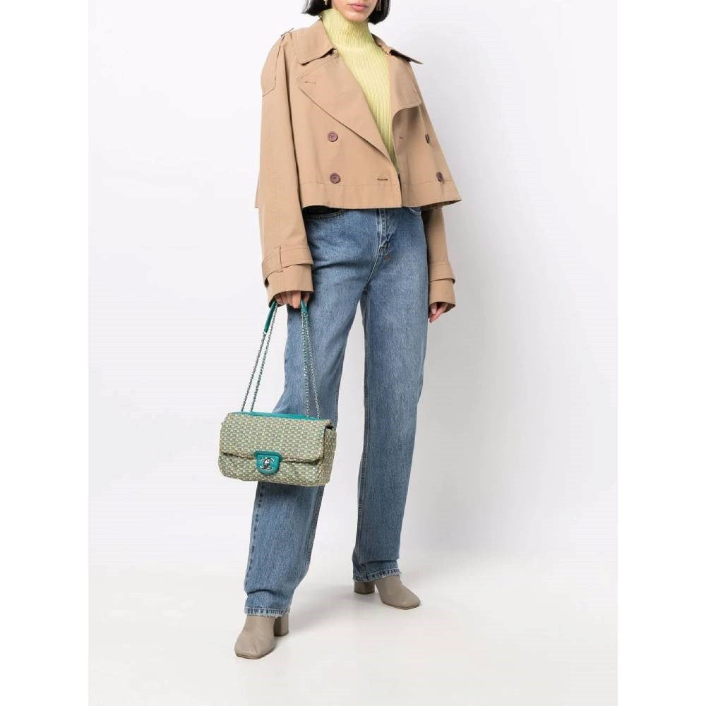 Top Quality Chanel Top Quality Chanel Teal Color Shoulder Bag