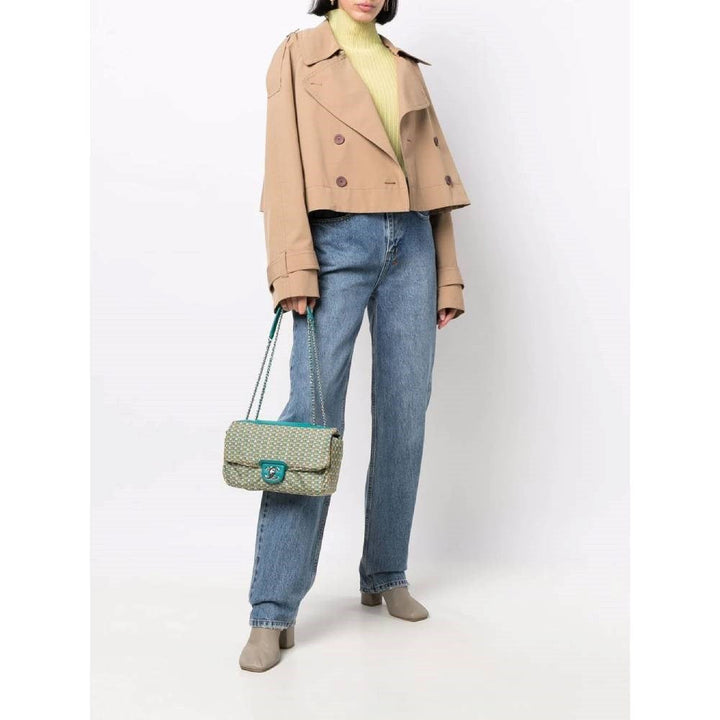 Top Quality Chanel Top Quality Chanel Teal Color Shoulder Bag