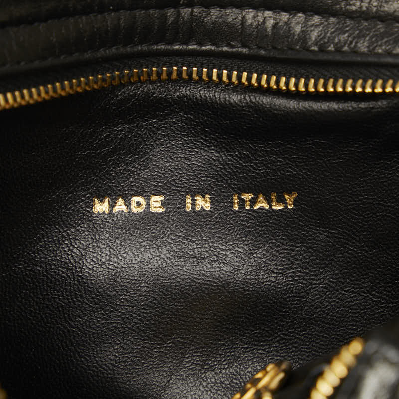 Top Quality Chanel Vintage Chain Shoulder Bag in Lambskin Black