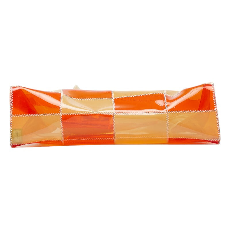 Top Quality Chanel Cleare Bag  Bag houlder Bag Orange Beige Vinyl  CHANEL