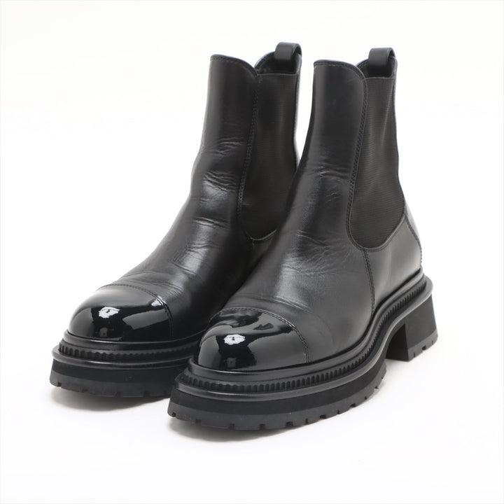 Top Quality Chanel Coco Patent Shoes 35.5  Black G39208