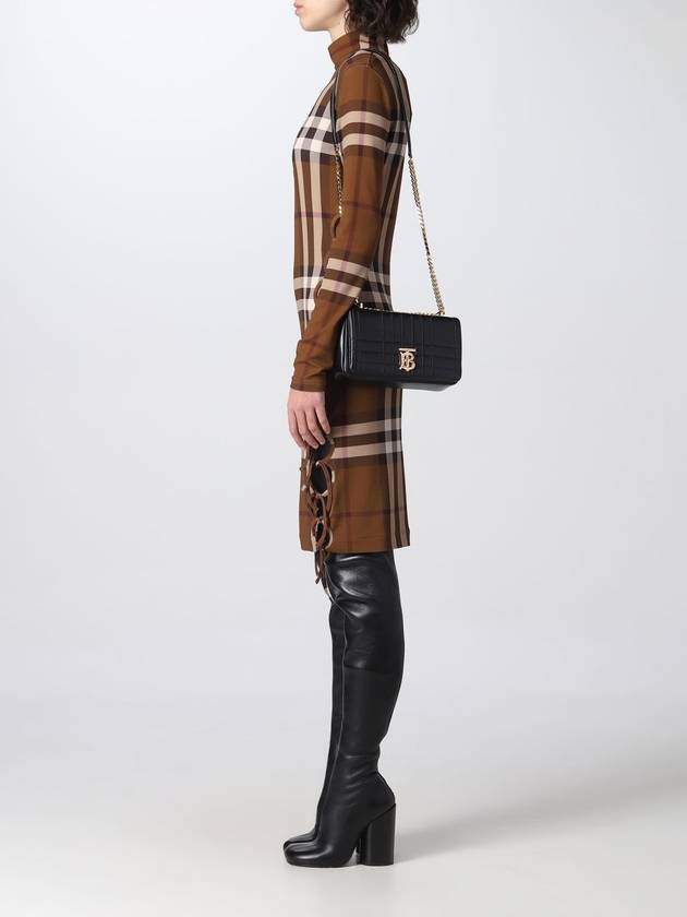 Burberry Lola Quilted Lambskin Small Shoulder Bag Black
