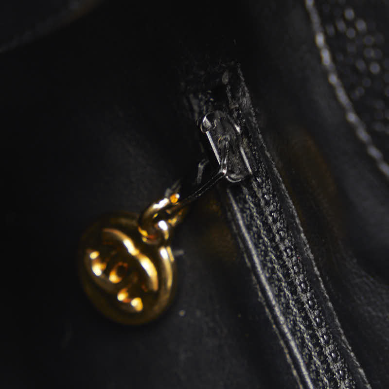 Top Quality Chanel Coco Chain Shoulder Bag A08036 Black Caviar S  Chanel