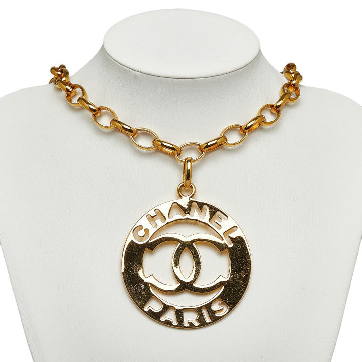 Top Quality Chanel Big Coca-Cola Necklaces Gold   Chanel