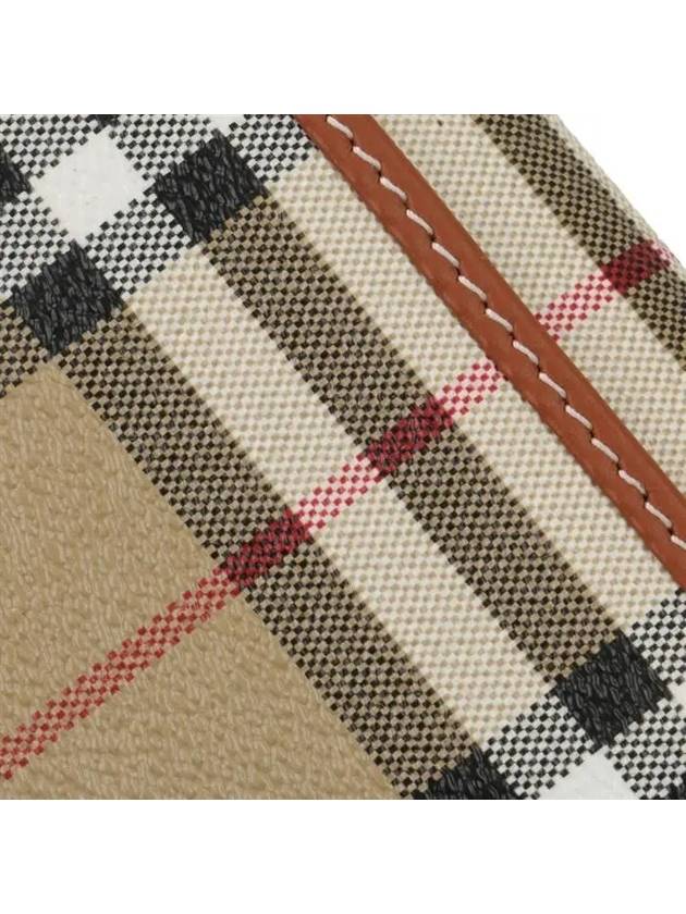 Burberry Vintage Check Flap Long Wallet Beige