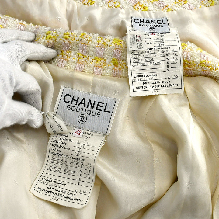 Top Quality Chanel Setup Suit Jacket Skirt Yellow 28 #42
