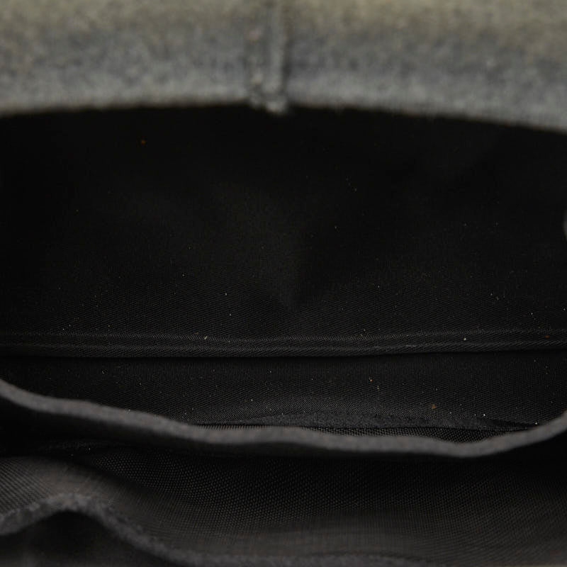 Top Quality Chanel Cocomark  houlder Bag Hip Bag Gray Felt  Chanel