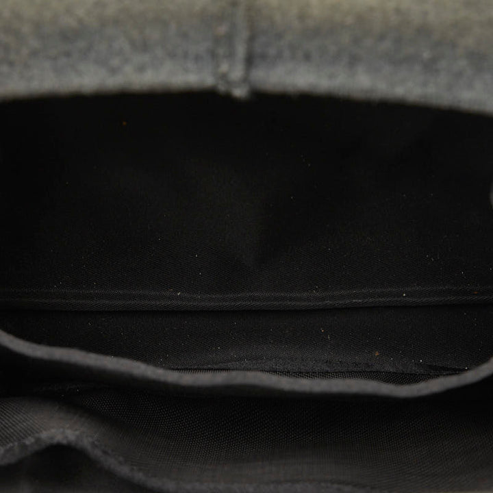 Top Quality Chanel Cocomark  houlder Bag Hip Bag Gray Felt  Chanel