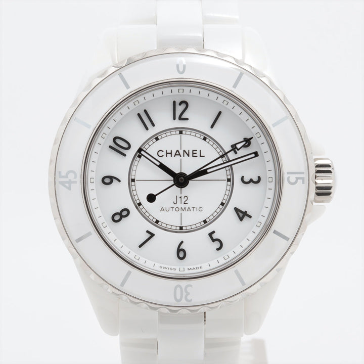 Top Quality Chanel J12 H5699 SSCE AT White Writing s