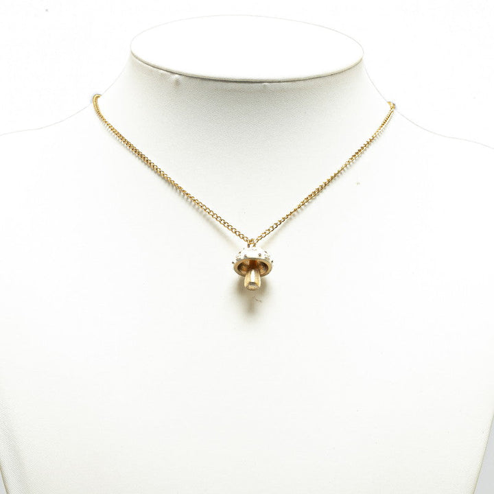 Top Quality Chanel Coco Mark Mushroom Necklace Gold