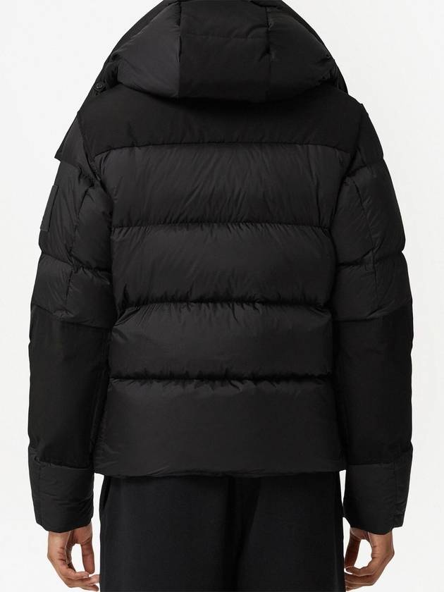 Burberry Detachable Sleeve Hoodie Padded Black