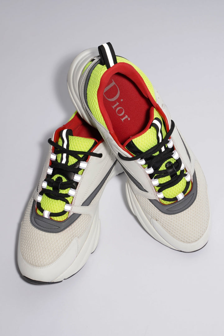Christian Dior B22 White / Yellow / Black Mesh EU 45 UK 11