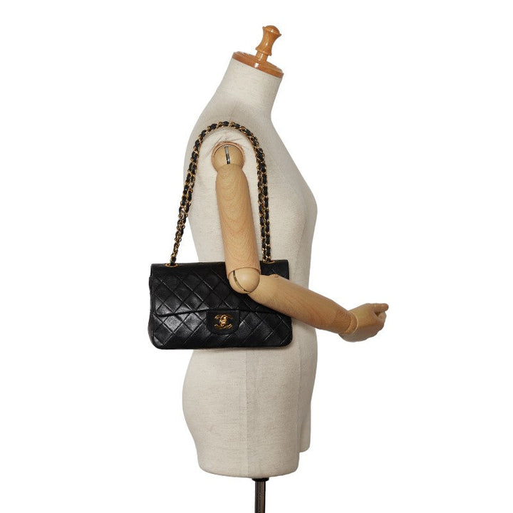 Top Quality Chanel Classic Double Flap Small in Lambskin Black Quilted