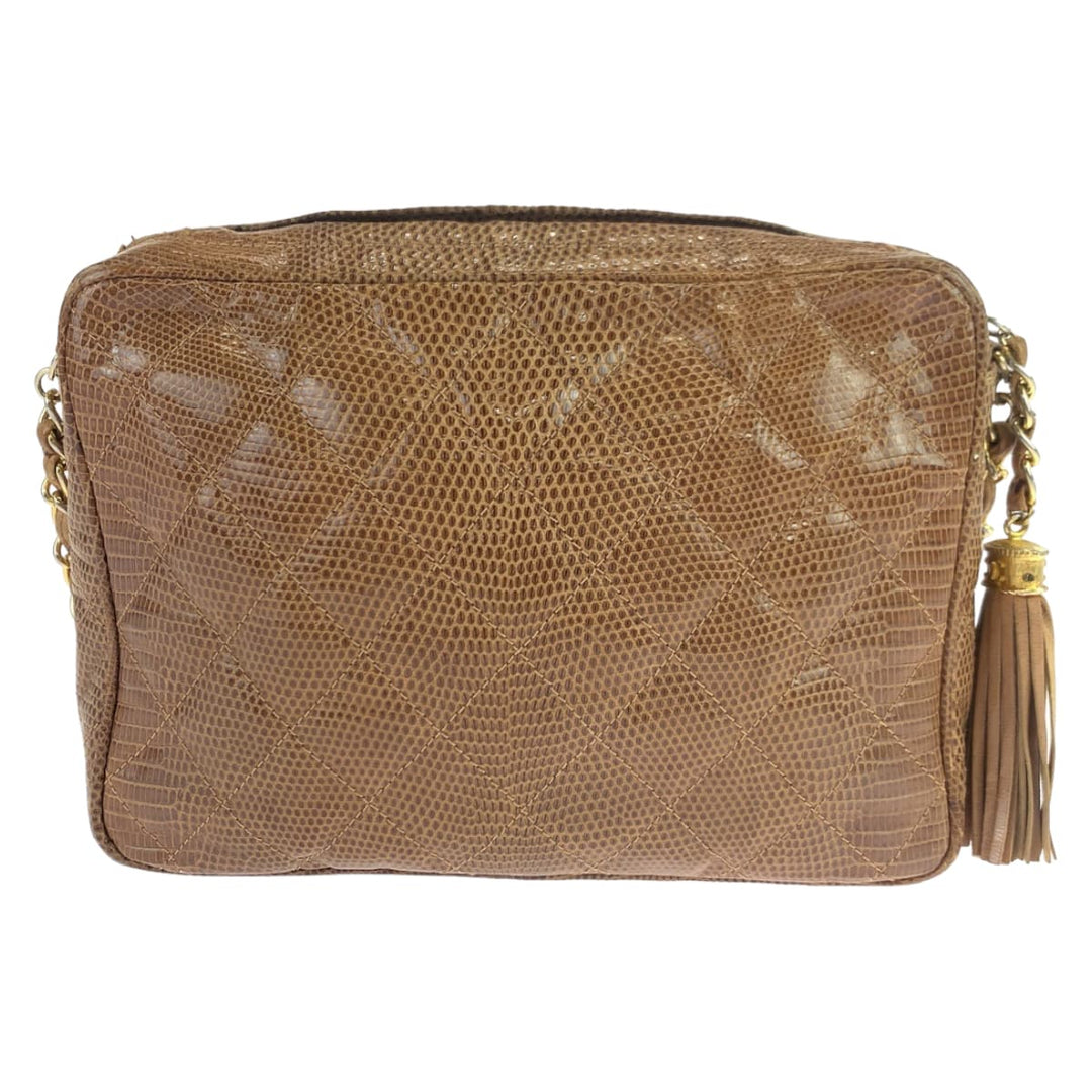Top Quality Chanel Lizard Coco Mark Shoulder Bag