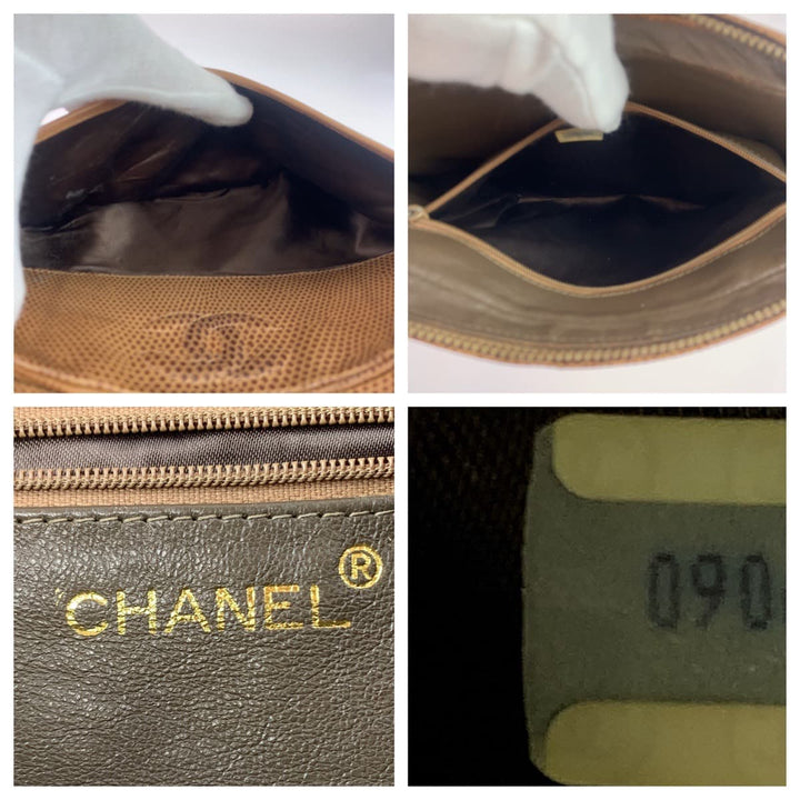 Top Quality Chanel Lizard Coco Mark Shoulder Bag