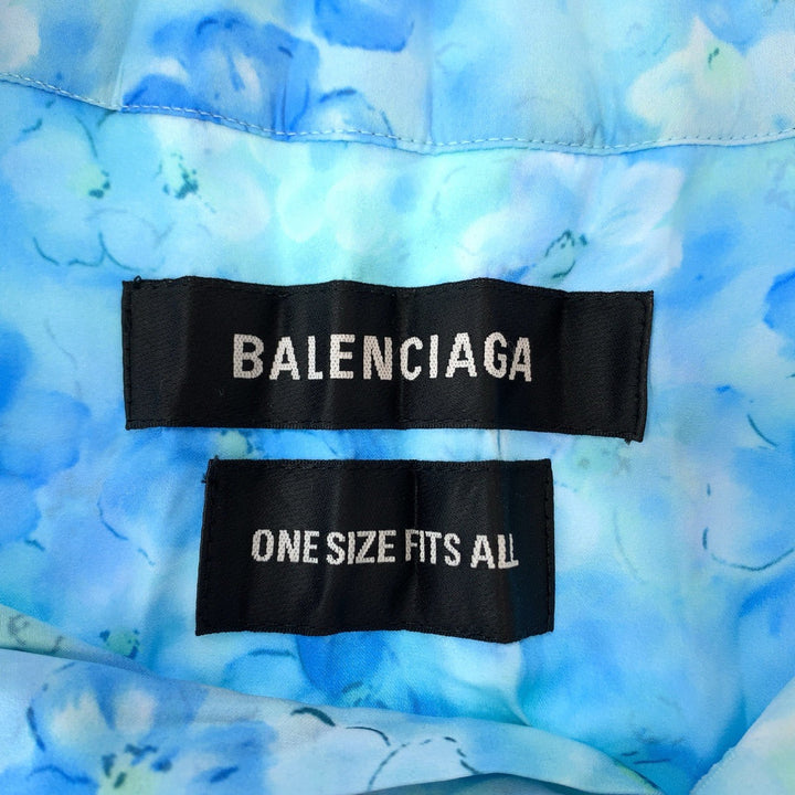 Top Quality Balenciaga Floral Polyester Dress Shirt L